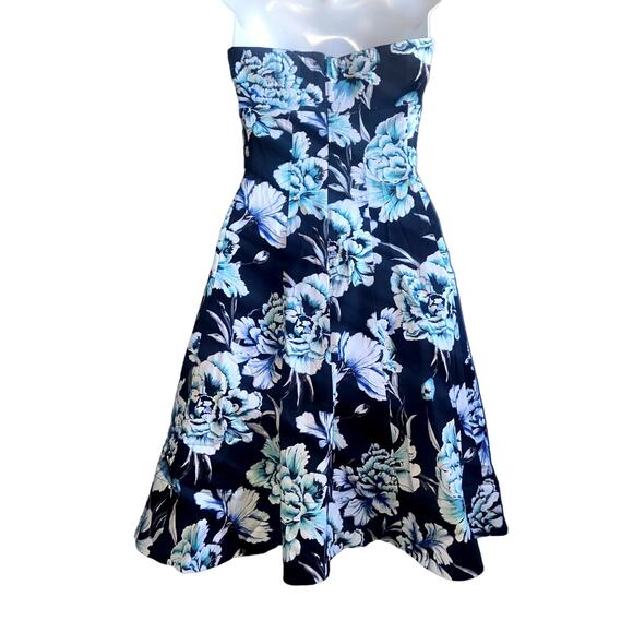 Women's White House Black Market Strapless Floral Dress Size 0 - Picture 8 of 9